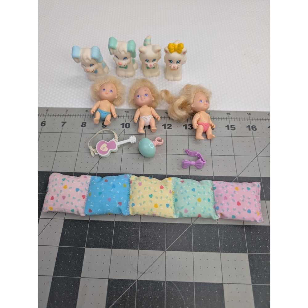 Tyco Quints‎ Baby Doll Dog Cat Accessories Lot 1991